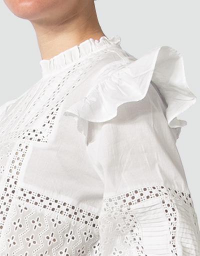Replay Bluse mit Lochstickerei Tiefpreis