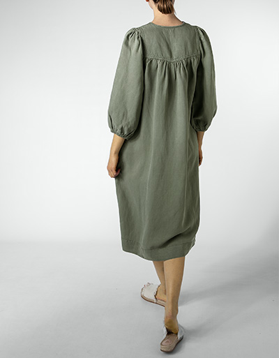 SECOND FEMALE Kleid im Leinen Mix Letzte 2 Tage