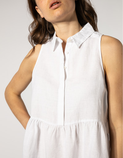Replay Kleid aus reinem Leinen Nur noch ein Tag übrig