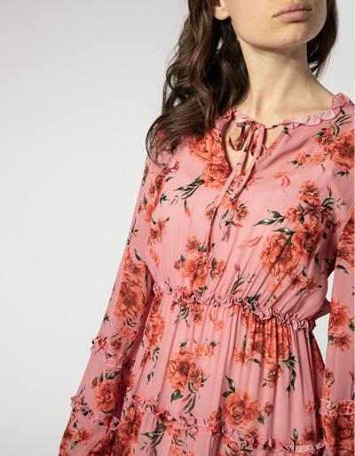 Replay Kleid im floralen Dessin Clearance-Verkauf