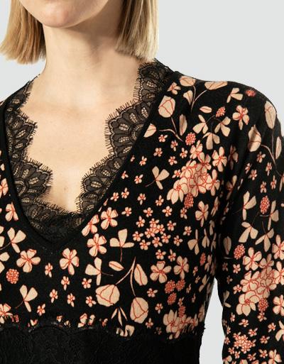 TWIN-SET Kleid mit Spitzendetails Sonderangebot