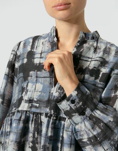 SECOND FEMALE Kleid mit Alloverprint Lagerräumung