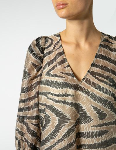 SECOND FEMALE Kleid mit Alloverprint Heißer Verkauf
