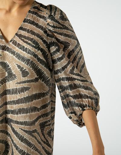 SECOND FEMALE Kleid mit Alloverprint Heißer Verkauf