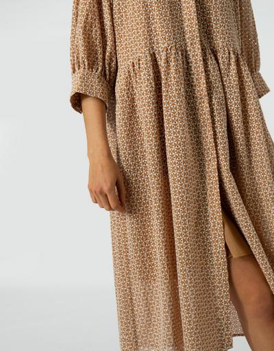 SECOND FEMALE Kleid mit Lochstickerei Top Angebot