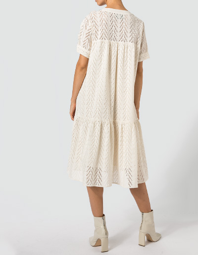 SECOND FEMALE Kleid aus Lochspitze Blitzangebot