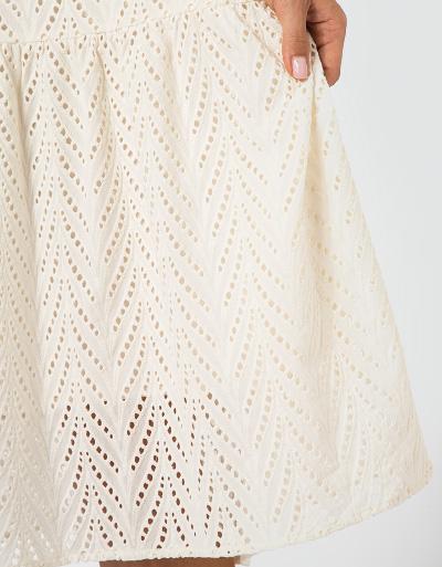 SECOND FEMALE Kleid aus Lochspitze Blitzangebot
