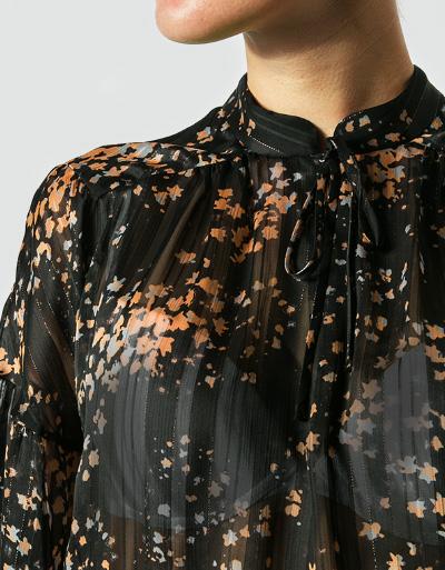 SECOND FEMALE Bluse im floralen Dessin Tiefpreis