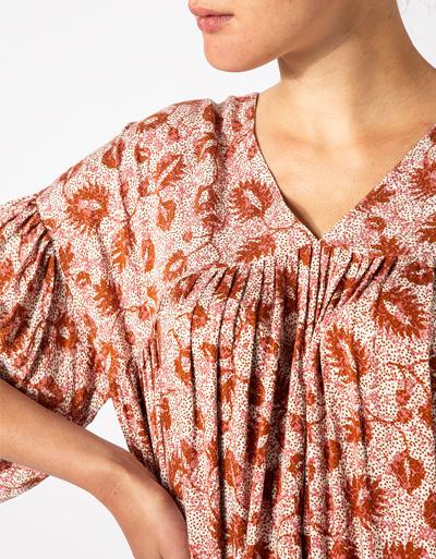 SECOND FEMALE Kleid mit Allover-Print Super Sparpreis