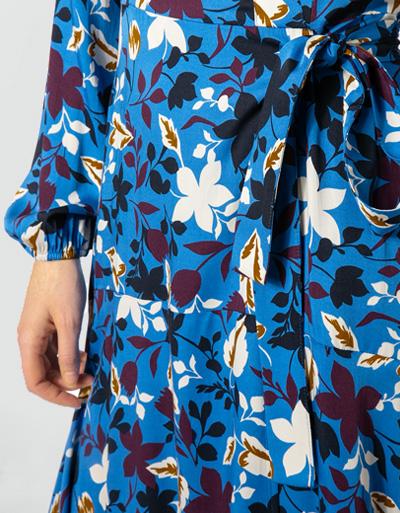 Marc O'Polo Kleid in Wickeloptik Schlussverkauf