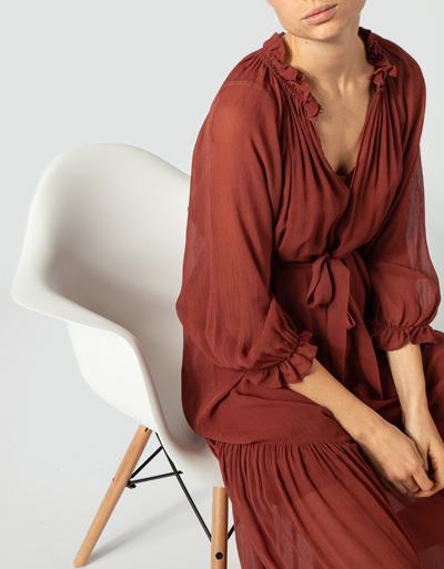 SECOND FEMALE Kleid aus Viskose Saisonschlussverkauf