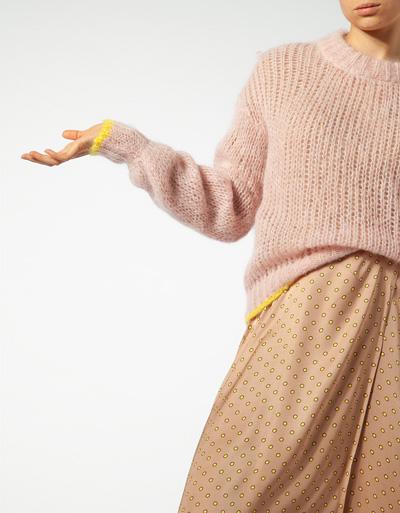 SECOND FEMALE Pullover mit Lochstrick-Muster Osterangebot
