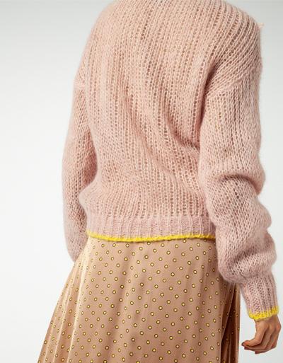 SECOND FEMALE Pullover mit Lochstrick-Muster Osterangebot