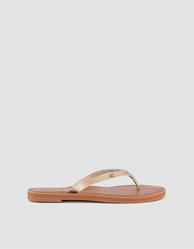 ROXY Zehensandalen in Metallic-Optik Super Sparpreis