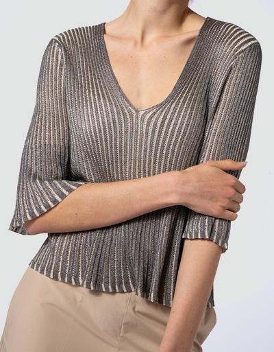 TWIN-SET Pullover aus schimmerndem Garn Bis zu 60% Rabatt