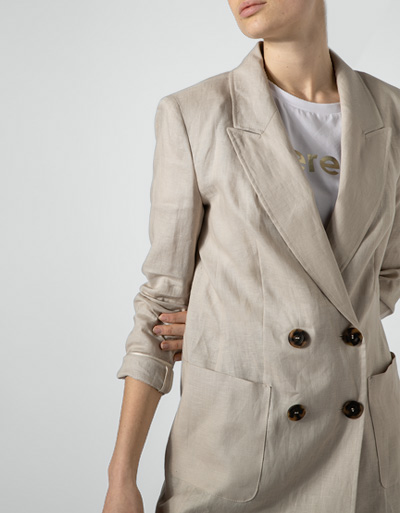 Laurèl Blazer aus Leinen 50% Rabatt mit kostenlosem Versand