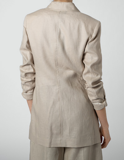 Laurèl Blazer aus Leinen 50% Rabatt mit kostenlosem Versand