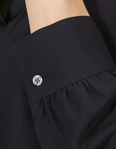 Marc O'Polo Bluse mit Rippstrickkragen Osterangebot