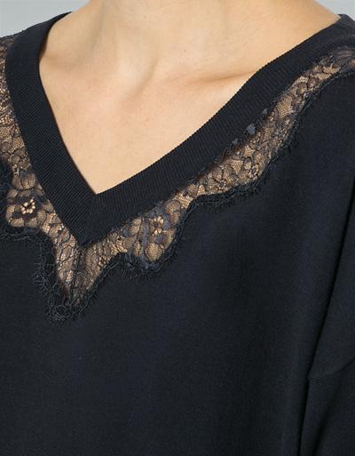 TWIN-SET Pullovershirt mit Spitzeneinsatz Top Angebot