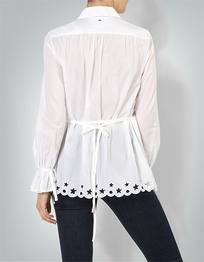 Tommy Hilfiger Bluse mit raffiniertem Saum Auslauf