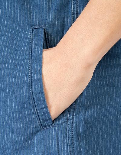 Barbour Shirtkleid in Denim-Optik mit feinen Streifen Schlussverkauf