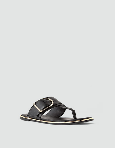Tommy Hilfiger Zehensandalen mit Gold-Details Günstiger Verkauf