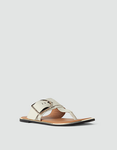 Tommy Hilfiger Zehensandalen mit Gold-Details Fabrikverkauf