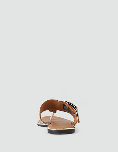 Tommy Hilfiger Zehensandalen mit Gold-Details Fabrikverkauf