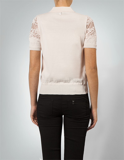 TWIN-SET Strickjacke mit Spitzen-Einsatz Bis zu 65% Rabatt