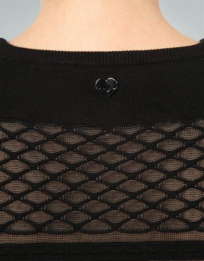 TWIN-SET Pullover mit transparenten Details Sonderangebot der Fabrik