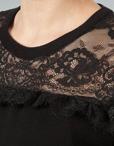 TWIN-SET Pullover mit Spitzen-Einsatz Vierteljährliche Förderung