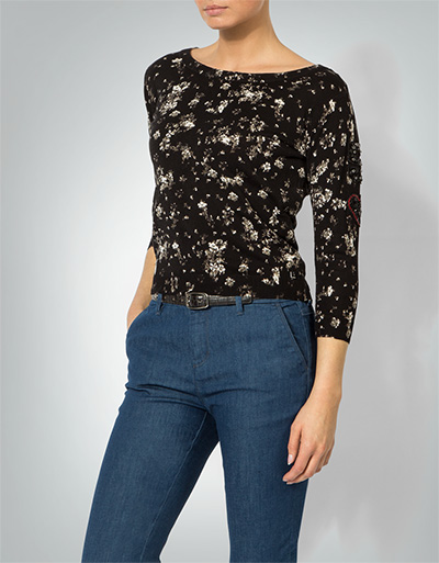 TWIN-SET Pullover mit floralem Allover Print 50% Rabatt mit kostenlosem Versand