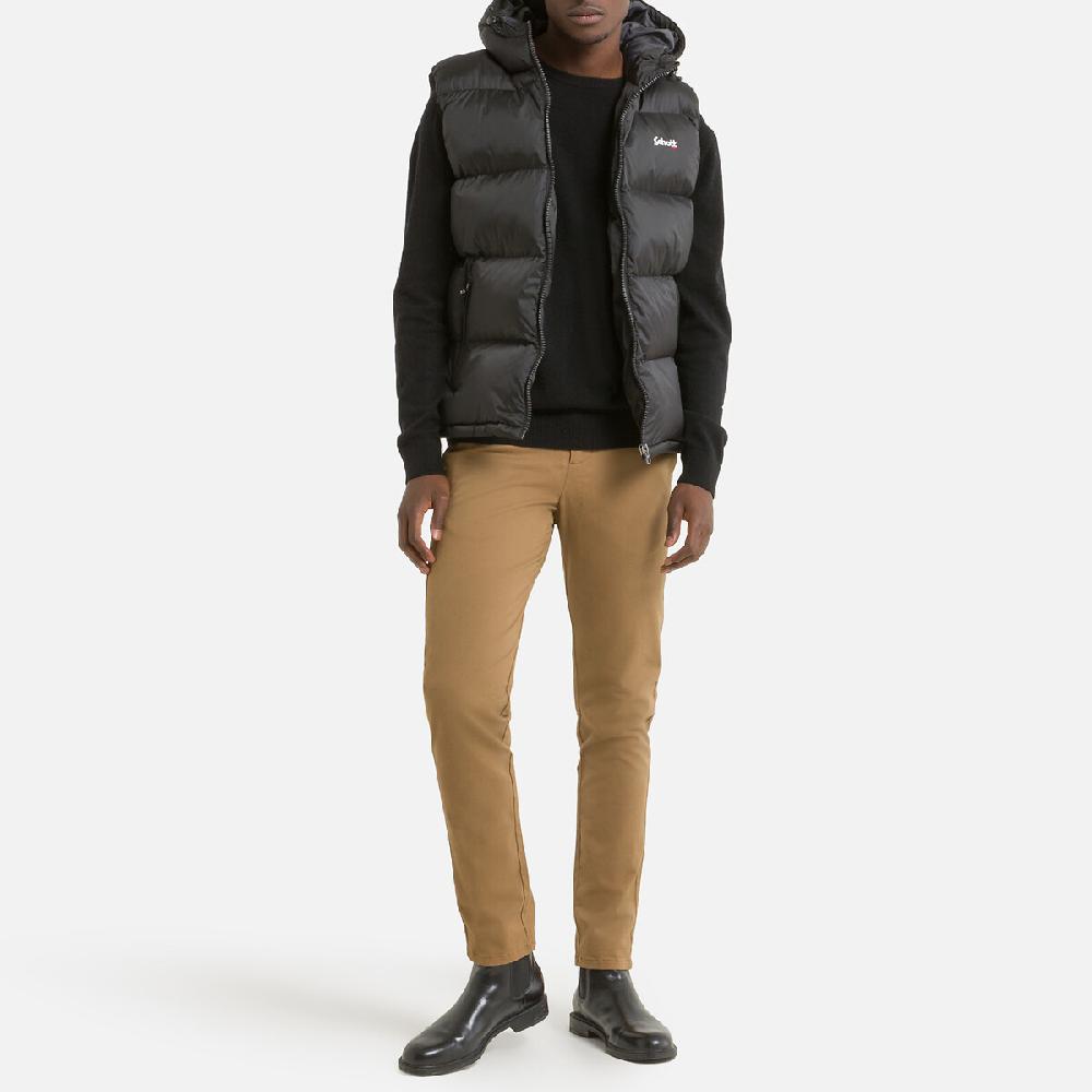 laredoute Ärmelloses Stepp-Gilet Idaho 2V mit Kapuze schwarz SCHOTT Cyber Monday