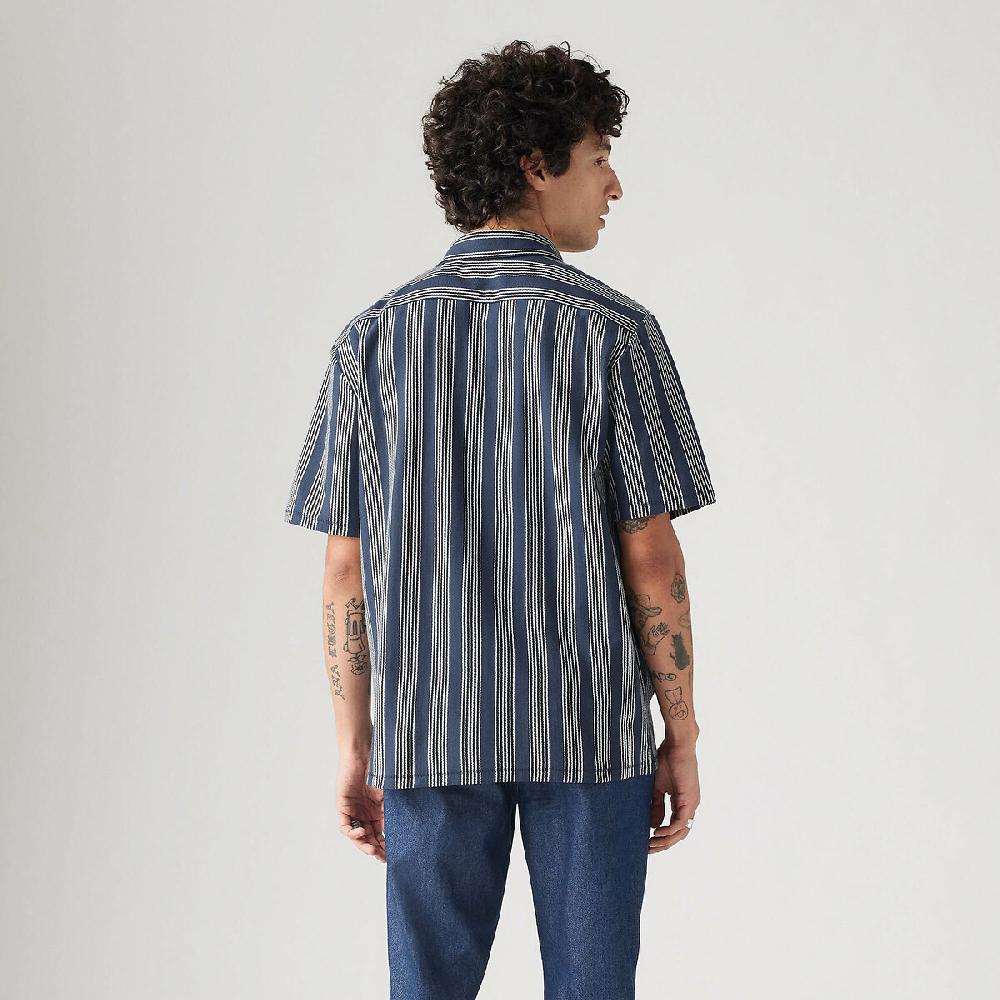 laredoute Gestreiftes Kurzarm-Hemd Baumwolljersey blau gestreift LEVI'S Vatertagsangebot