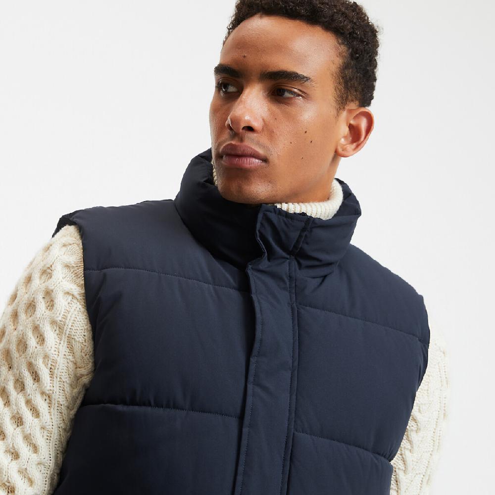 laredoute Kurzes Steppgilet für die Übergangszeit Stehkragen dark navy LA REDOUTE COLLECTIONS Räumungsverkauf