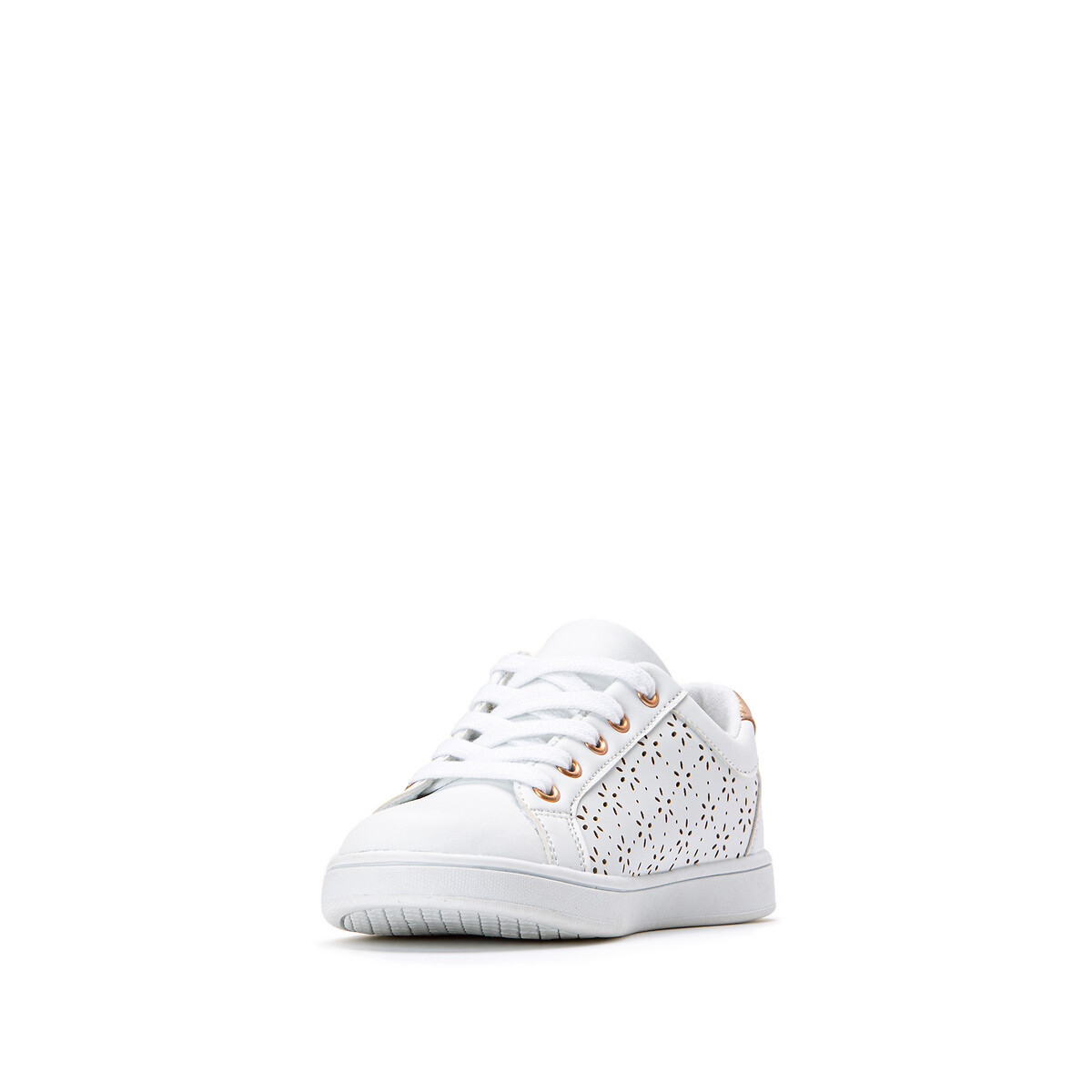 laredoute Sneakers mit Lochmuster Schnürung weiss LA REDOUTE COLLECTIONS Sonderangebote