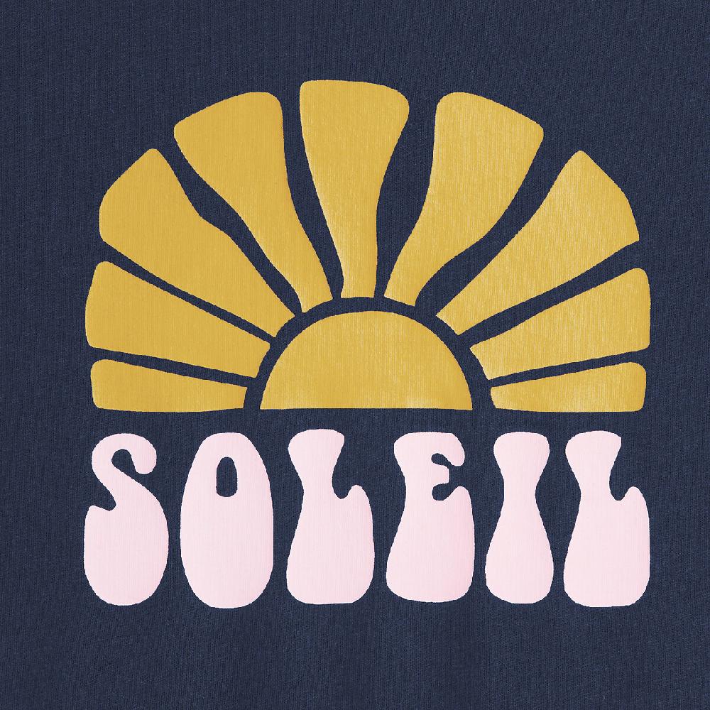 laredoute T-Shirt mit rundem Ausschnitt & Sonnen-Print marine LA REDOUTE COLLECTIONS Kostenlose Rückgabe