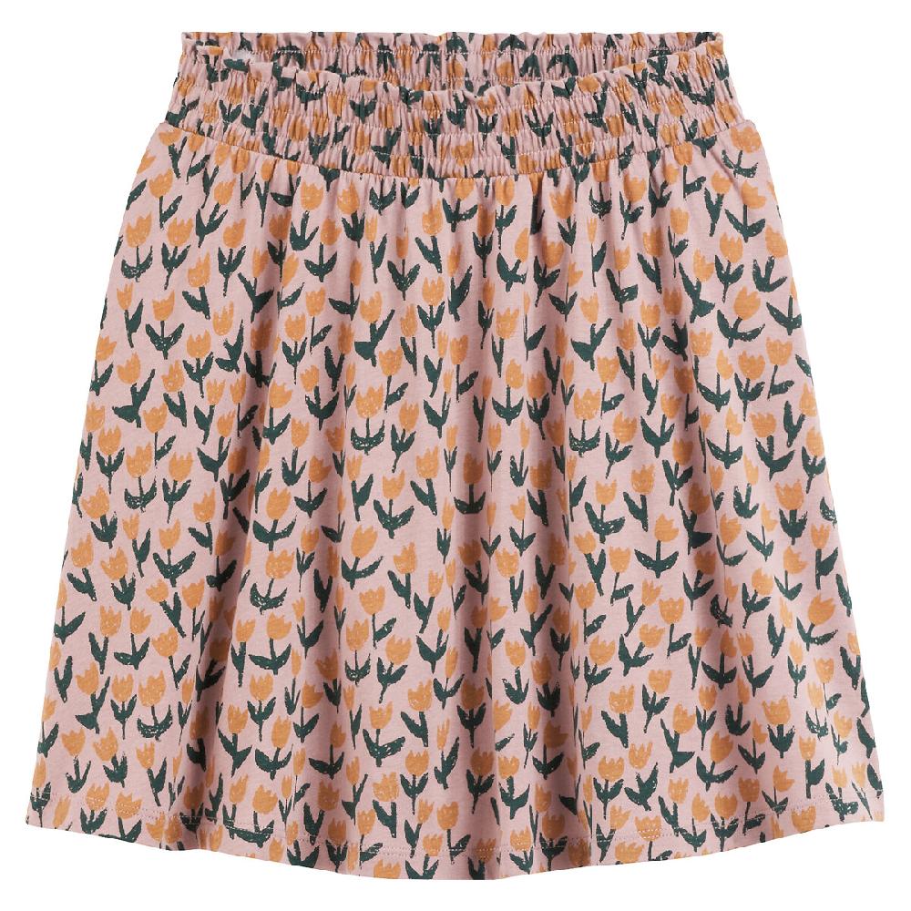 laredoute Kurzer Jerseyrock mit Blumenmuster rosa bedruckt LA REDOUTE COLLECTIONS Bis zu 60% Rabatt