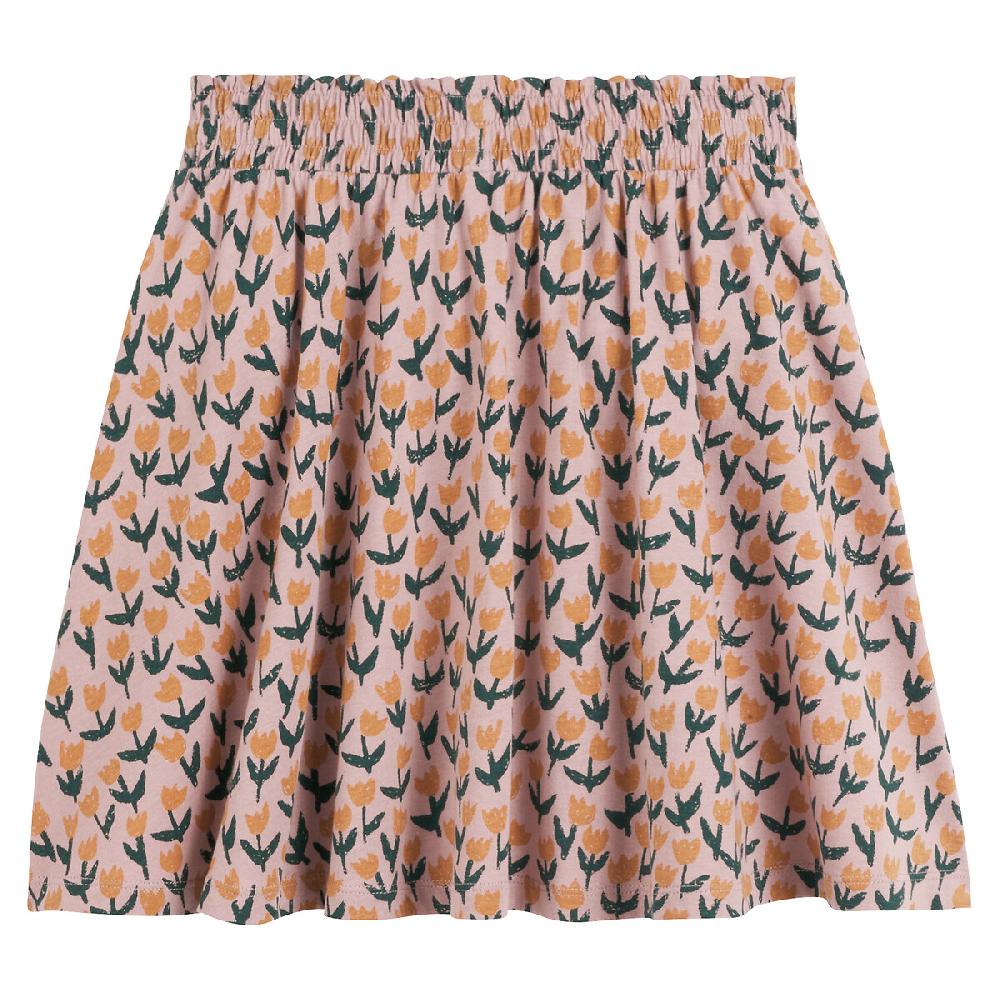 laredoute Kurzer Jerseyrock mit Blumenmuster rosa bedruckt LA REDOUTE COLLECTIONS Bis zu 60% Rabatt