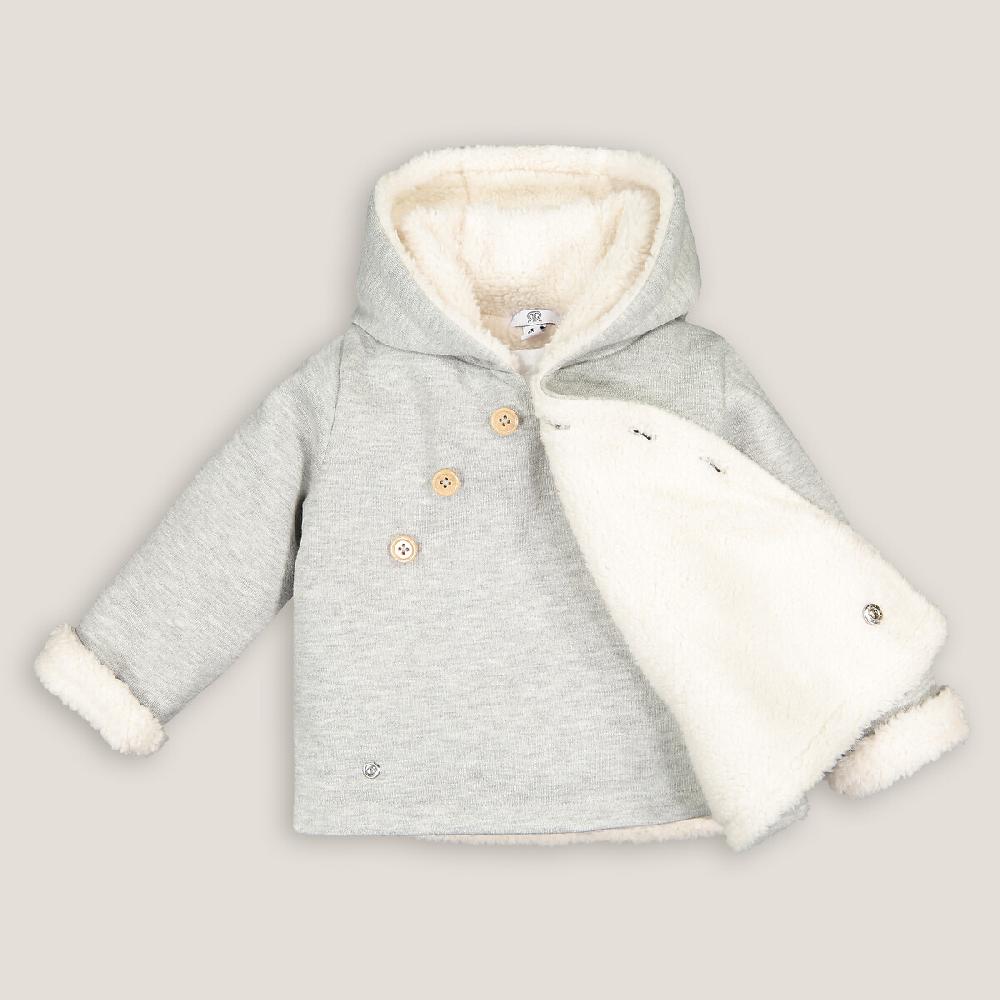 laredoute Winterjacke mit Kapuze grau meliert LA REDOUTE COLLECTIONS Sonderangebot der Fabrik
