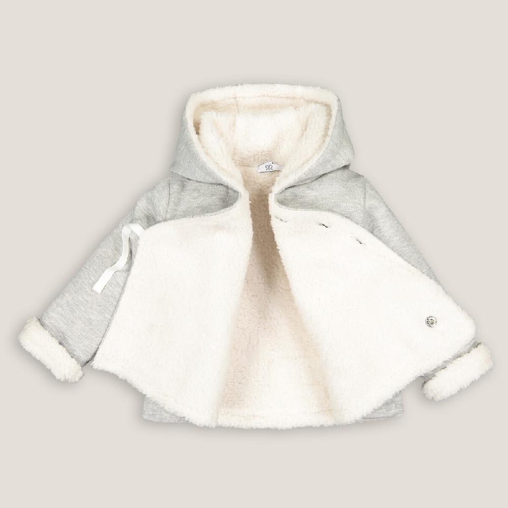 laredoute Winterjacke mit Kapuze grau meliert LA REDOUTE COLLECTIONS Sonderangebot der Fabrik