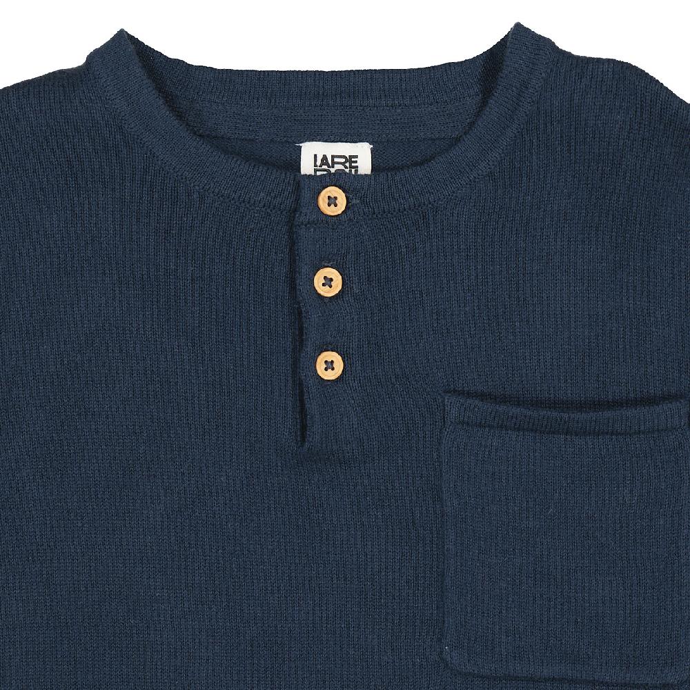 laredoute Feinstrickpullover mit Henley-Ausschnitt marine LA REDOUTE COLLECTIONS Vierteljährliche Förderung