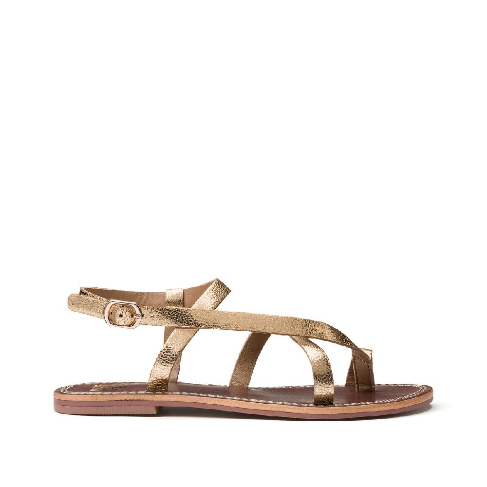 laredoute Signature-Zehensandalen aus Leder goldfarben LA REDOUTE COLLECTIONS Kostenloser Versand international