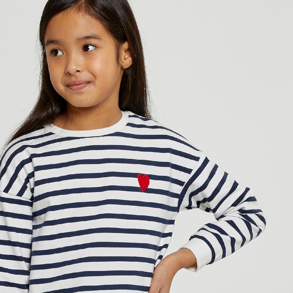 laredoute Gestreiftes Sweatshirt mit rundem Ausschnitt marine gestreift LA REDOUTE COLLECTIONS Begrenzt auf 3 Tage