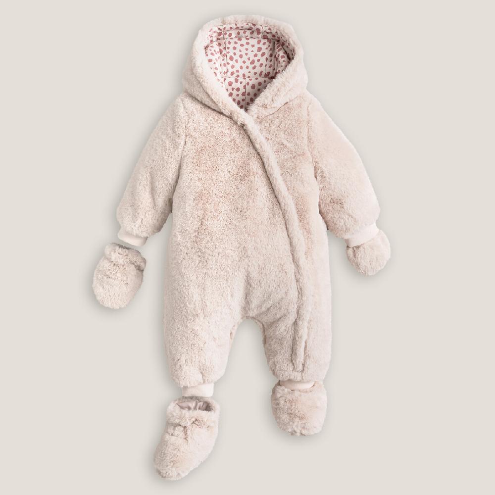 laredoute Kuscheliger Overall mit Kapuze rosa LA REDOUTE COLLECTIONS Black Friday Preise
