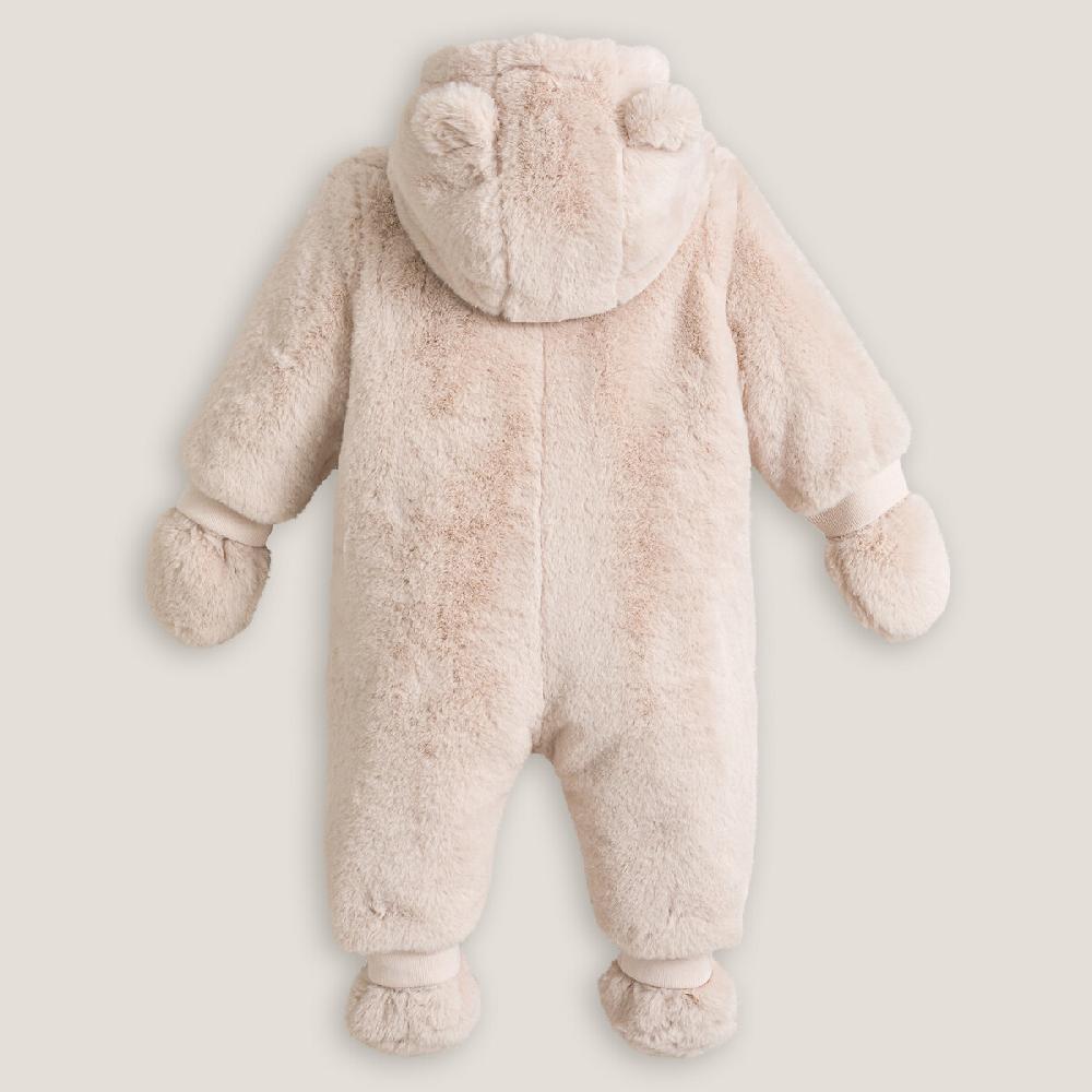 laredoute Kuscheliger Overall mit Kapuze rosa LA REDOUTE COLLECTIONS Black Friday Preise