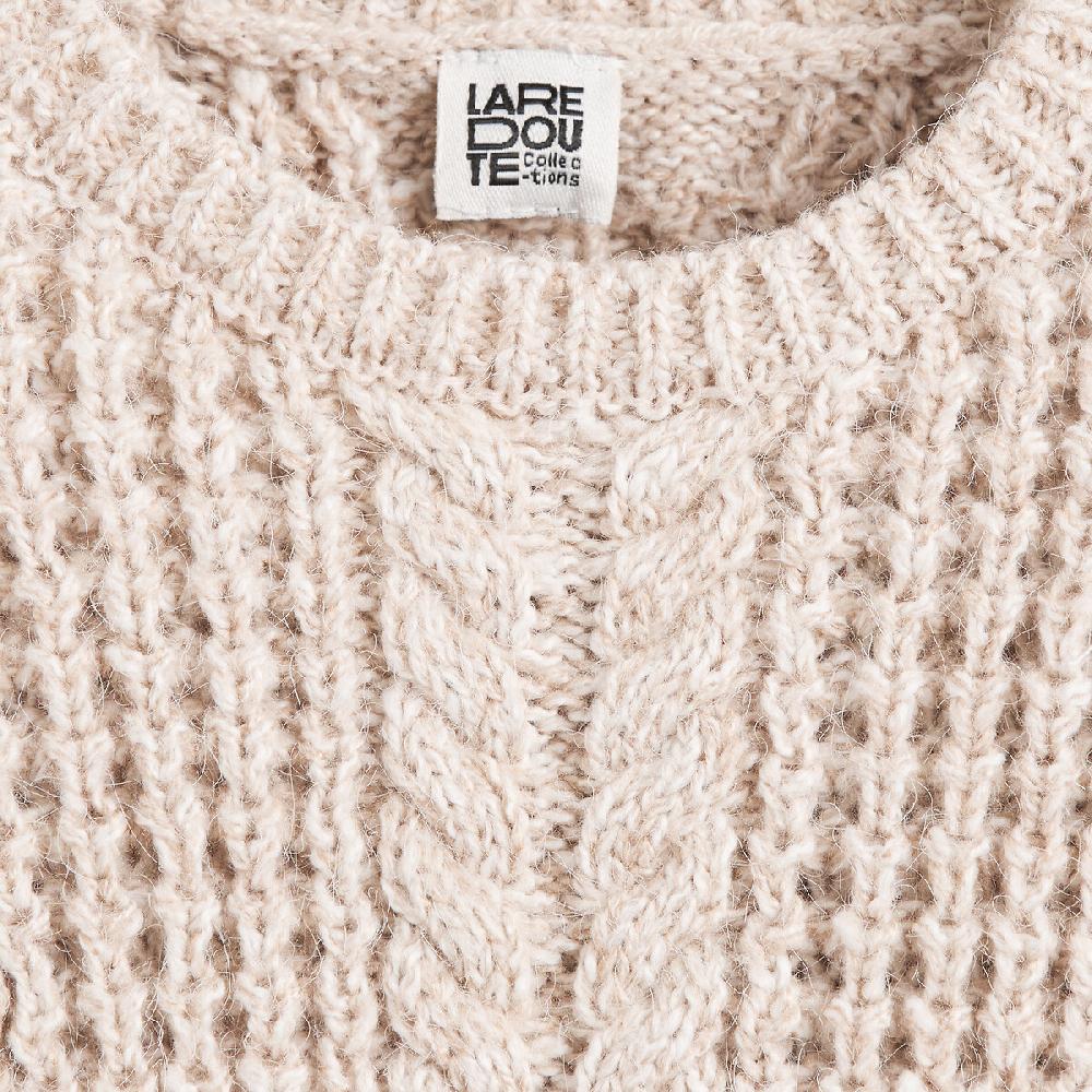 laredoute Pullover mit rundem Ausschnitt Musterstrick beige meliert LA REDOUTE COLLECTIONS Schlussverkauf
