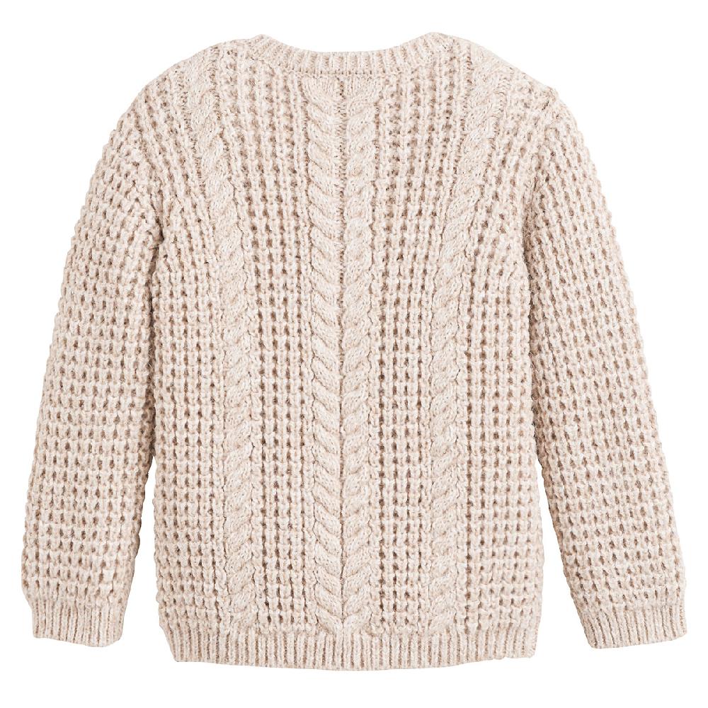 laredoute Pullover mit rundem Ausschnitt Musterstrick beige meliert LA REDOUTE COLLECTIONS Schlussverkauf