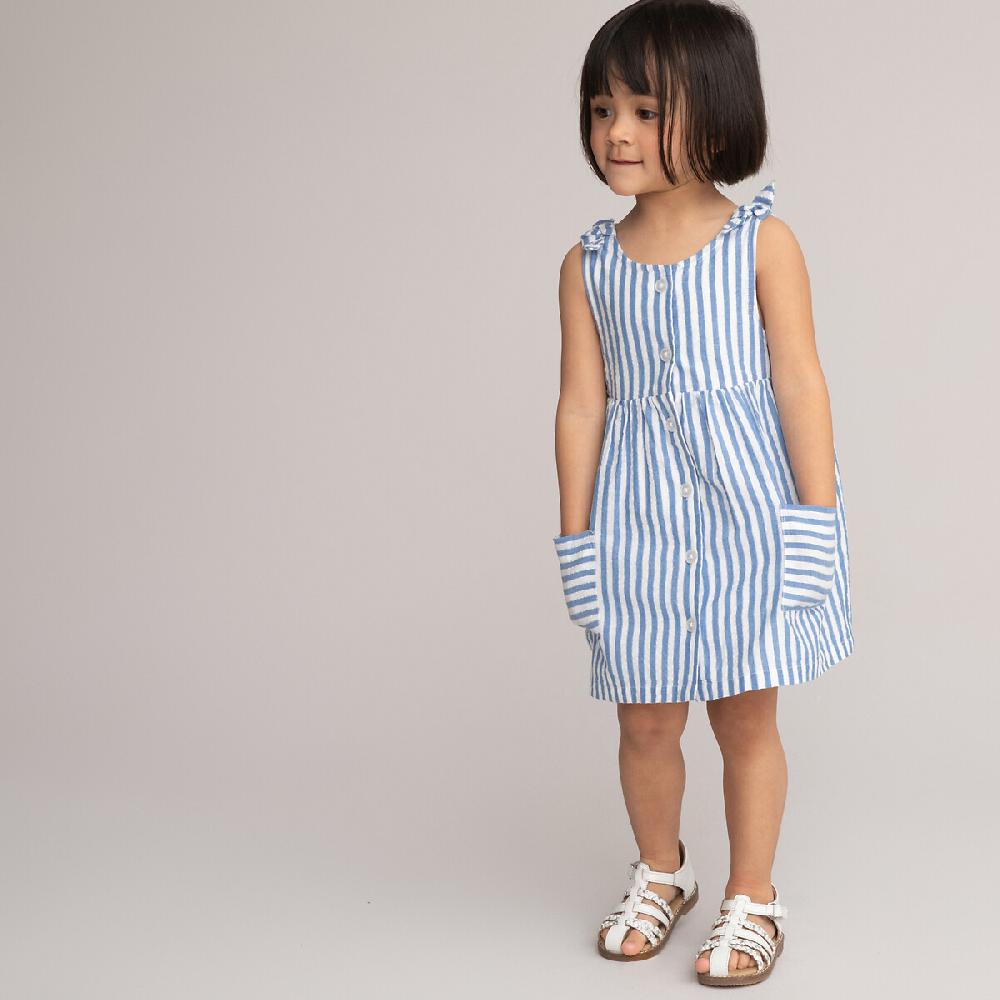 laredoute Kleid ärmellos gestreift blau LA REDOUTE COLLECTIONS Fabrikverkauf