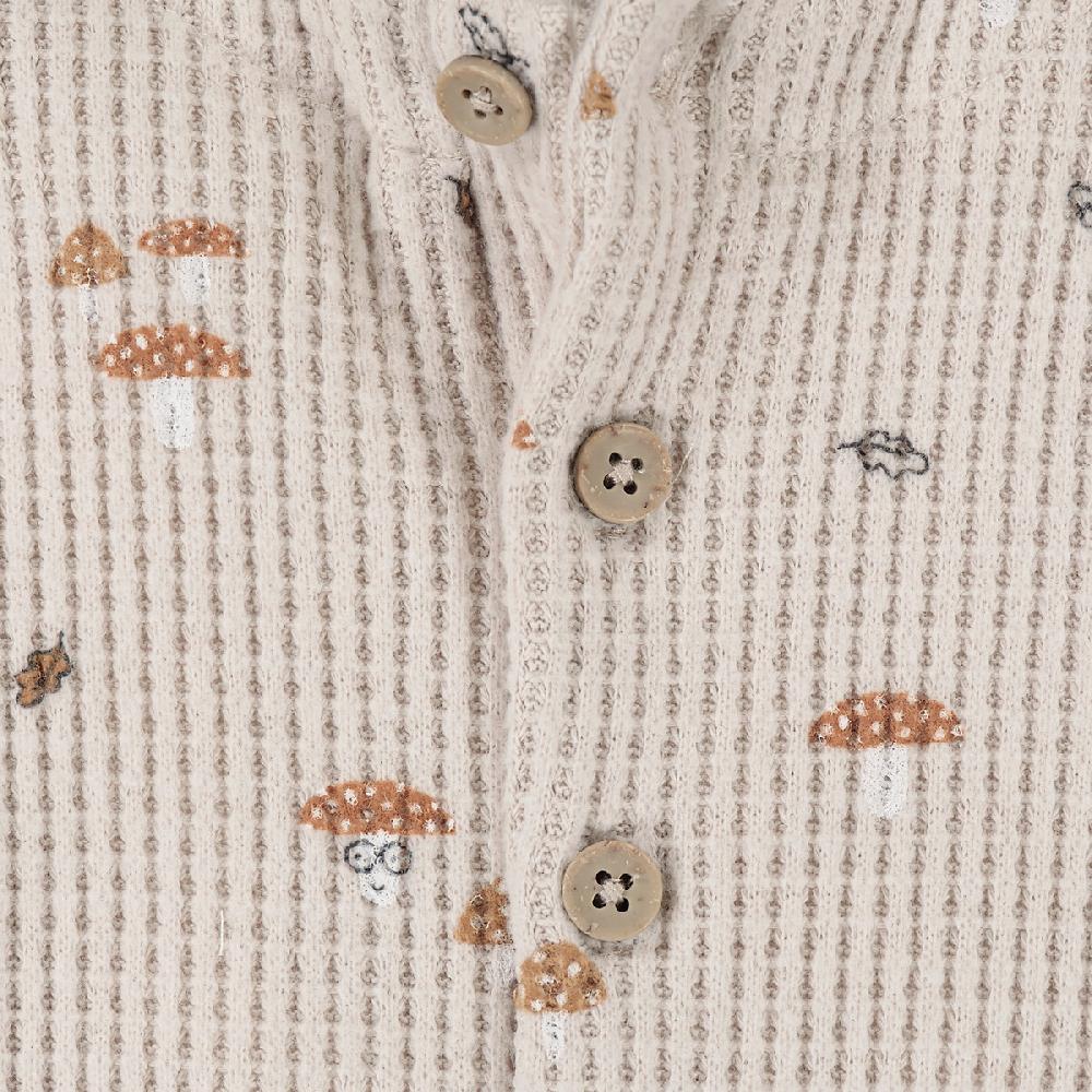 laredoute Overall aus Waffelpikee mit Pilzmuster bedruckt LA REDOUTE COLLECTIONS Meist gekauft